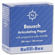Bausch BK1001 Articulating Paper REFILL Box for BK01 - 200u - Blue - 300 Strips